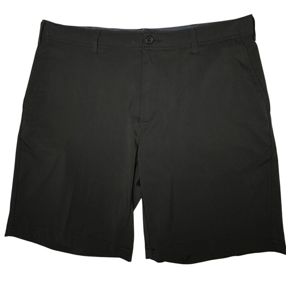 BCG Sz 36W Black Performance Shorts Men UPF 30 Stretch Golf Pockets Wicking